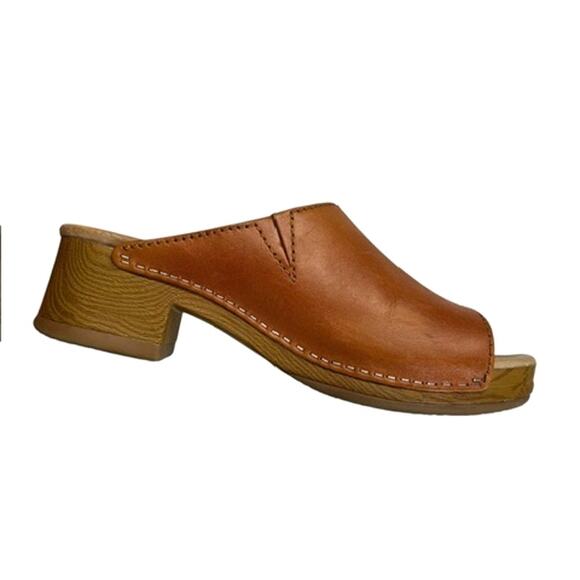 Dansko Giana Slide Sandal Clogs | Womens EU 39 (9 US) Tan Leather - Picture 5 of 11